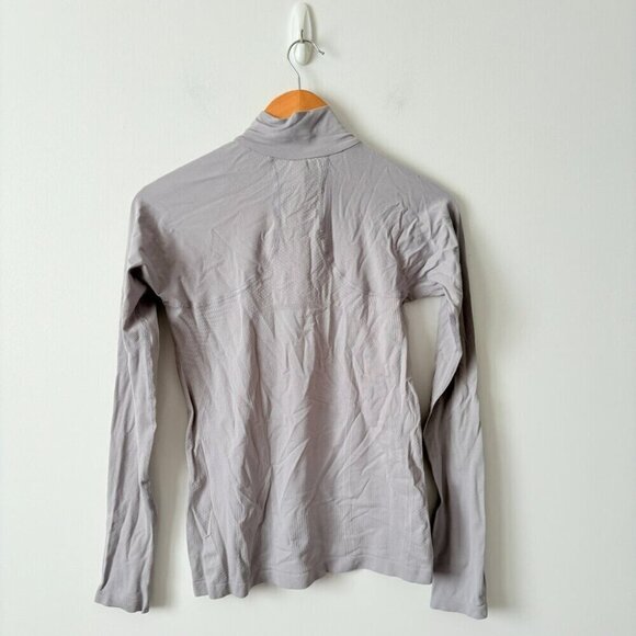 Athleta Momentum Seamless Half Zip Grey Size Small - Picture 4 of 6